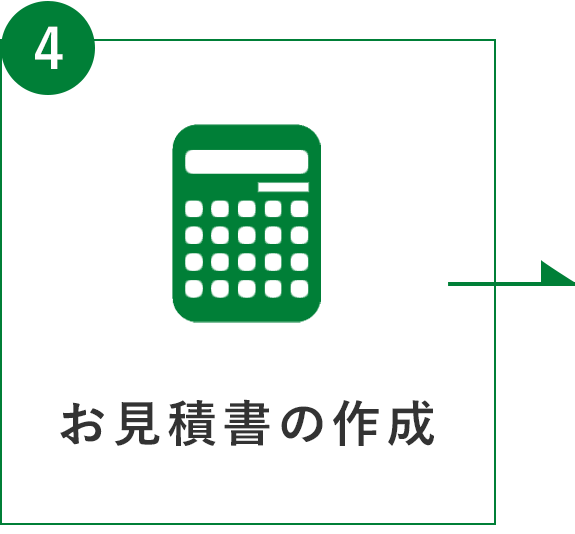 フロー図：④お見積書の作成