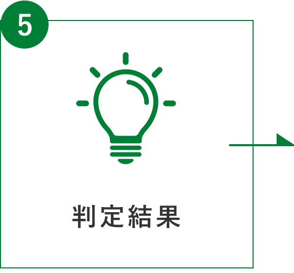 フロー図：5 判定結果