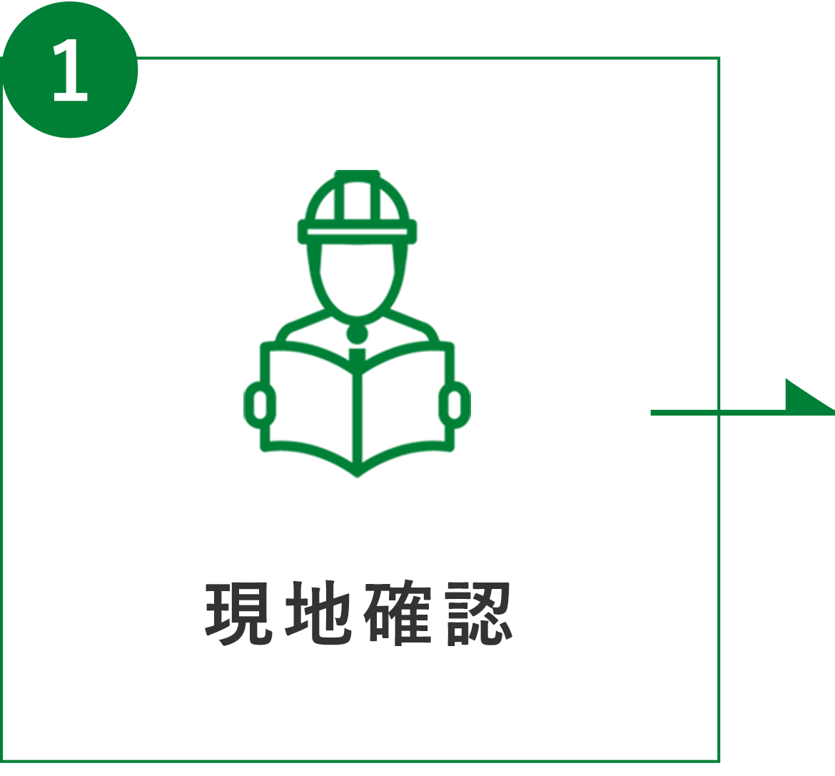 フロー図：1 現地確認